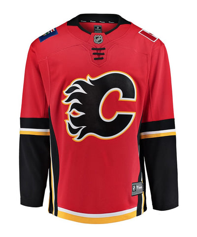 FANATICS CALGARY FLAMES MENS HOME BREAKAWAY JERSEY - Calgary-Flames-Fanatics-Home-Jersey-Front