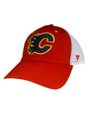 FANATICS CALGARY FLAMES MEN'S PRIMARY LOGO HAT - Calgary-Flames-Fanatics-Primary-Logo-Cap-Side