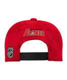 CALGARY FLAMES KID'S 2-TONE FLATBRIM SNAPBACK HAT - Calgary-Flames-Kids-Flatbrim-2-Tone-Snapback-Hat-Back
