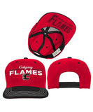 CALGARY FLAMES RETRO FLATBRIM JR SNAPBACK HAT - Calgary-Flames-Retro-Flatbrim-Snapback-Hat-All-min