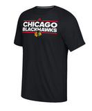 CHICAGO BLACKHAWKS ADIDAS MEN'S DASSLER T SHIRT - Chicago-Blackhawks-Adidas-Mens-Dassler-T-Shirt-Front