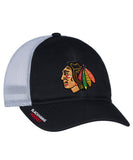 CHICAGO BLACKHAWKS ADIDAS MESHBACK SLOUCH FLEX HAT - Chicago-Blackhawks-Adidas-Meshback-Slouch-Flex-Hat-Front
