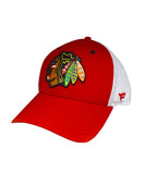 FANATICS CHICAGO BLACKHAWKS MEN'S PRIMARY LOGO HAT - Chicago-Blackhawks-Fanatics-Primary-Logo-Cap-Side