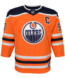 CONNOR MCDAVID EDMONTON OILERS JUNIOR PREMIER JERSEY - Connor-McDavid-Edmonton-Oilers-Kids-Premier-Jersey-Front