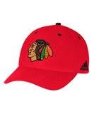 CHICAGO BLACKHAWKS ADIDAS MEN'S STRUCTURED ADJUSTABLE HAT - DC0502