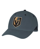 VEGAS GOLDEN KNIGHTS ADIDAS MEN'S STRUCTURED ADJUSTABLE HAT - DC0528
