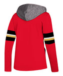 CALGARY FLAMES ADIDAS WOMEN'S PLATINUM CREWDIE HOODIE - DX5884-Back