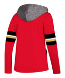 CALGARY FLAMES ADIDAS WOMEN'S PLATINUM CREWDIE HOODIE - DX5884-Back