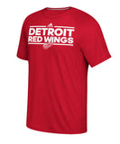 DETROIT RED WINGS ADIDAS MEN'S DASSLER T SHIRT - Detroit-Red-Wings-Adidas-Mens-Dassler-T-Shirt-Front