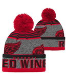 DETROIT RED WINGS KID'S ALLOVER JACQUARD CUFF POM BEANIE - Detroit-Red-Wings-Kids-All-Over-Cuff-Pom-Beanie-All-min