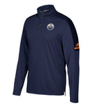 EDMONTON OILERS ADIDAS MEN'S AUTHENTIC PRO 1/4 ZIP - Edmonton-Oilers-Adidas-Authentic-Pro-1-4-Zip-Front