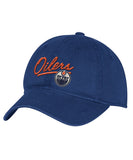 EDMONTON OILERS ADIDAS WOMEN'S ADJUSTABLE SLOUCH HAT - Edmonton-Oilers-Adidas-Mens-Adjustable-Slouch-Hat-Front