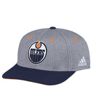 EDMONTON OILERS ADIDAS TWO TONE STRUCTURED ADJUSTABLE HAT - Edmonton-Oilers-Adidas-Two-Toned-Structured-Adjustable-Hat-Front