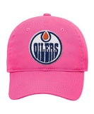 EDMONTON OILERS GIRL'S SLOUCH ADJUSTABLE HAT - Edmonton-Oilers-Girls-Slouch-Adjustable-Hat-Front-min