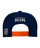 EDMONTON OILERS KID'S 2-TONE FLATBRIM SNAPBACK HAT - Edmonton-Oilers-Kids-Flatbrim-2-Tone-Snapback-Hat-Back