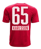 ERIK KARLSSON OTTAWA SENATORS LEVELWEAR MEN'S  NAME & NUMBER T SHIRT - Erik-Karlsson-Ottawa-Senators-Levelwear-Mens-Icing-Name-and-Number-T-Shirt-Back-min
