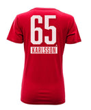 ERIK KARLSSON OTTAWA SENATORS LEVELWEAR WOMEN'S  NAME & NUMBER T SHIRT - Erik-Karlsson-Ottawa-Senators-Levelwear-Womens-Icing-Name-and-Number-T-Shirt-Back