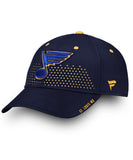 ST. LOUIS BLUES FANATICS SENIOR 2018 NHL DRAFT HAT - Fanatics-St-Louis-Blues-NHL-Draft-Hat-2018-Front