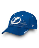 TAMPA BAY LIGHTNING FANATICS SENIOR 2018 NHL DRAFT HAT - Fanatics-Tampa-Bay-Lightning-NHL-Draft-Hat-2018-Front