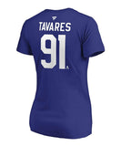 JOHN TAVARES TORONTO MAPLE LEAFS FANATICS WOMEN'S NAME & NUMBER T SHIRT - John-Tavares-Toronto-Maple-Leafs-Fanatics-Womens-T-Shirt-Back