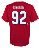 JOHNATHAN DROUIN MONTREAL CANADIENS JUNIOR PLAYER T SHIRT - Jonathan-Druoin-Montreal-Canadiens-Player-T-Shirt-Back-min
