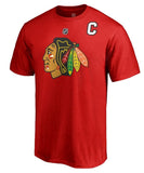 JONATHAN TOEWS CHICAGO BLACKHAWKS FANATICS MEN'S NAME AND NUMBER T SHIRT - Jonathan-Toews-Chicago-Blackhawks-Fanatics-name-Number-Shirt-Front