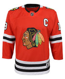 JONATHAN TOEWS CHICAGO BLACKHAWKS JUNIOR PREMIER JERSEY - Jonathan-Toews-Chicago-Blackhawks-Kids-Premier-Jersey-Front