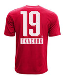 MATTHEW TKACHUK CALGARY FLAMES LEVELWEAR MEN'S  NAME & NUMBER T SHIRT - Matthew-Tkachuk-Calgary-Flames-Levelwear-Mens-Icing-Name-and-Number-T-Shirt-Back-min