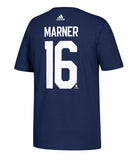 MITCH MARNER TORONTO MAPLE LEAFS ADIDAS MEN'S AUTHENTIC JERSEY T SHIRT - Mitch-Marner-Toronto-Maple-Leafs-Adidas-Silver-Jersey-Tee-Back