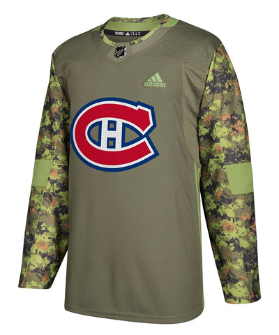 MONTREAL CANADIENS ADIDAS AUTHENTIC CAMO JERSEY - Montreal-Canadiens-Adidas-Authentic-Camo-Jersey-Front