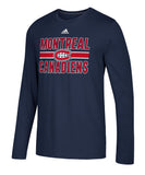 MONTREAL CANADIENS ADIDAS MEN'S FACE WASH LONG SLEEVE SHIRT - Montreal-Canadiens-Adidas-Face-Wash-Long-Sleeve-Shirt-Front