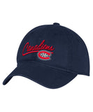 MONTREAL CANADIENS ADIDAS WOMEN'S ADJUSTABLE SLOUCH HAT - Montreal-Canadiens-Adidas-Mens-Adjustable-Slouch-Hat-Front