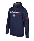 MONTREAL CANADIENS ADIDAS MEN'S AUTHENTIC PRO PLAYER HOODIE - Montreal-Canadiens-Adidas-Mens-Authentic-Pro-Player-Hoodie-Front