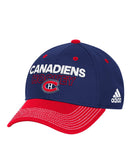 MONTREAL CANADIENS ADIDAS SR LOCKER ROOM STRUCTURED FLEX HAT - Montreal-Canadiens-Adidas-Mens-Locker-Room-Structured-Flex-Hat-Front