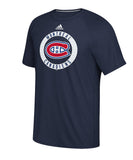 MONTREAL CANADIENS ADIDAS MEN'S PRACTICE GRAPHIC T SHIRT - Montreal-Canadiens-Adidas-Mens-Practice-Graphic-T-Shirt-Front