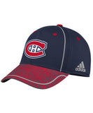MONTREAL CANADIENS ADIDAS MEN'S 2018 NHL STRUCTURED DRAFT HAT - Montreal-Canadiens-Adidas-Mens-Structured-Draft-Cap-Front