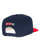 MONTREAL CANADIENS CCM FLAT BRIM SNAPBACK HAT - Montreal-Canadiens-Adidas-Sr-Flat-Brim-Snap-Back-Hat-Back