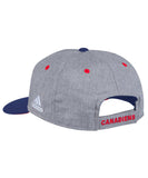MONTREAL CANADIENS ADIDAS TWO TONE STRUCTURED ADJUSTABLE HAT - Montreal-Canadiens-Adidas-Two-Toned-Structured-Adjustable-Hat-Back