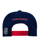 MONTREAL CANADIENS KID'S 2-TONE FLATBRIM SNAPBACK HAT - Montreal-Canadiens-Kids-Flatbrim-2-Tone-Snapback-Hat-Back