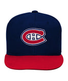 MONTREAL CANADIENS KID'S 2-TONE FLATBRIM SNAPBACK HAT - Montreal-Canadiens-Kids-Flatbrim-2-Tone-Snapback-Hat-Front