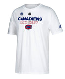 MONTREAL CANADIENS NHL100 CLASSIC ADIDAS MEN'S AUTHENTIC ICE T SHIRT - Montreal-Canadiens-NHL100-Classic-Adidas-Mens-Authentic-Ice-T-Shirt-Front