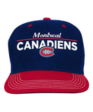 MONTREAL CANADIENS RETRO FLATBRIM JR SNAPBACK HAT - Montreal-Canadiens-Retro-Flatbrim-Snapback-Hat-Front-min