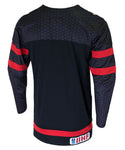 NIKE TEAM CANADA TWILL HOCKEY BLACK SR JERSEY - Nike-Team-Canada-Black-Hockey-Jersey-Back