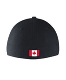 NIKE TEAM CANADA SR DRI FIT SWOOSH FLEX CAP - BLACK - Nike-Team-Canada-SR-Dry-Fit-Swoosh-Flex-Cap-Back-Black