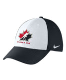 NIKE TEAM CANADA SR DRI FIT SWOOSH FLEX CAP - BLACK - Nike-Team-Canada-SR-Dry-Fit-Swoosh-Flex-Cap-Front-Black