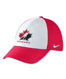 NIKE TEAM CANADA SR DRI FIT SWOOSH FLEX CAP - RED - Nike-Team-Canada-SR-Dry-Fit-Swoosh-Flex-Cap-Front-Red