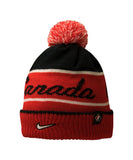 NIKE TEAM CANADA 2018 OLYMPICS YTH SCRIPT POM BEANIE - Nike-Team-Canada-Script-Pom-Beanie-Back-174163