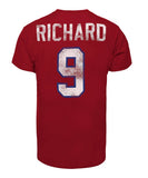 OLD TIME HOCKEY MAURICE RICHARD MONTREAL CANADIENS ALUMNI T SHIRT - Old-Time-Hockey-Maurice-Richard-Montreal-Canadiens-Alumni-T-Shirt-Back