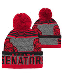 OTTAWA SENATORS KID'S ALLOVER JACQUARD CUFF POM BEANIE - Ottawa-Senators-Kids-All-Over-Cuff-Pom-Beanie-All-min