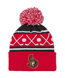OTTAWA SENATORS TODDLER HOCKEY KNIT POM TOQUE - Ottawa-Senators-Kids-Hockey-Knit-Pom-Toque-Front
